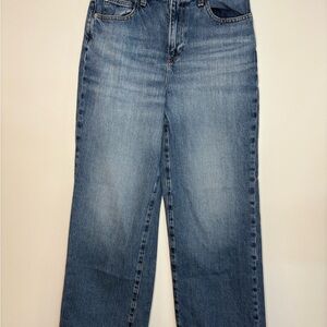 Uniqlo Light Blue Wide Leg Jeans